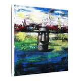 Stone Head  - Canvas Print