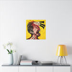 World in Vanilla - Canvas print