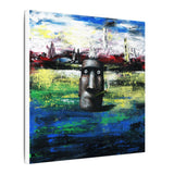 Stone Head  - Canvas Print
