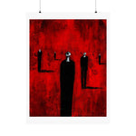 Mourners in Black - Poster