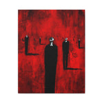 Mourners in Black - Canvas Print