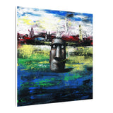 Stone Head  - Canvas Print