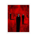 Mourners in Black - Poster