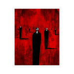 Mourners in Black - Poster