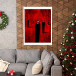 Mourners in Black - Poster