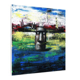Stone Head  - Canvas Print
