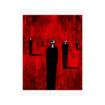 Mourners in Black - Poster