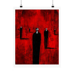 Mourners in Black - Poster