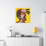 World in Vanilla - Canvas print