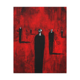 Mourners in Black - Canvas Print