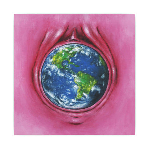 World in Vanilla  - Canvas Print