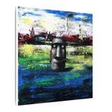 Stone Head  - Canvas Print