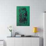 Cold green - Canvas print